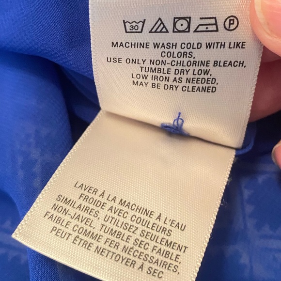 Anthropologie Maeve Blue Patterned Dress Size Small - Picture 8 of 8